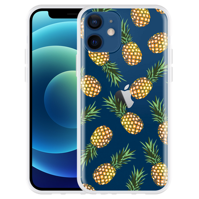 Cazy Hoesje geschikt voor iPhone 12 - Ananas