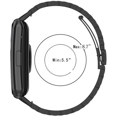 Cazy Huawei Watch Fit Bandje - Metalen Watchband - Zilver