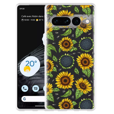 Cazy Hoesje geschikt voor Google Pixel 7 Pro - Sunflowers