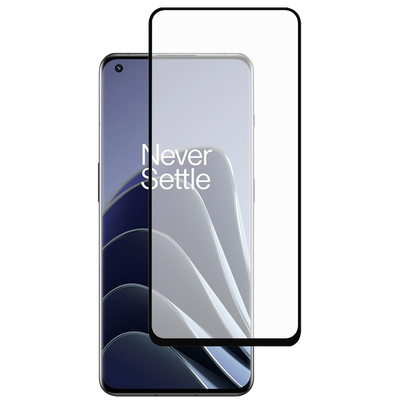 Cazy Full Cover Glass Screen Protector geschikt voor OnePlus 10 Pro - Zwart