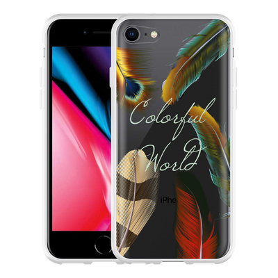 Cazy Hoesje geschikt voor iPhone 8 - Feathers World