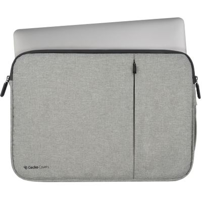 Gecko Universele Laptop Zipper Sleeve 13 inch - 100 GRS Materiaal - Grijs
