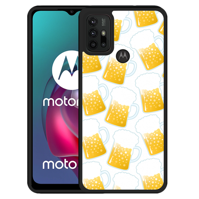 Cazy Hardcase hoesje geschikt voor Motorola Moto G10 - Bierpullen