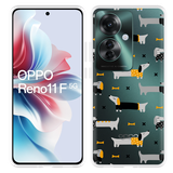 Hoesje geschikt voor Oppo Reno11 F Teckels