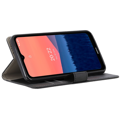 Cazy Wallet Classic Hoesje geschikt voor Nokia C21 - Zwart