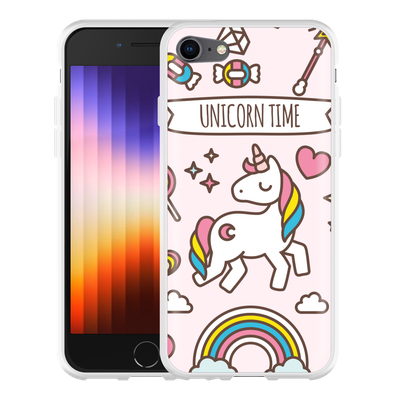 Cazy Hoesje geschikt voor iPhone SE 2022 - Unicorn Time