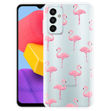 Cazy Hoesje geschikt voor Samsung Galaxy M13 - Flamingo