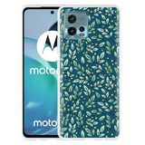 Hoesje geschikt voor Motorola Moto G72 - Blaadjespatroon