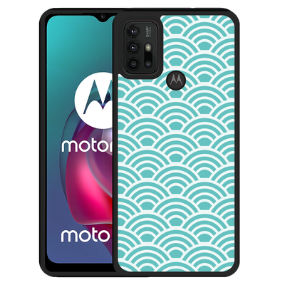 Cazy Hardcase hoesje geschikt voor Motorola Moto G10 - Abstracte Golven