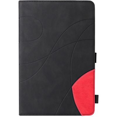 Cazy Hoes geschikt voor Samsung Galaxy Tab A7 2020 - Duo Color Book Case - Zwart