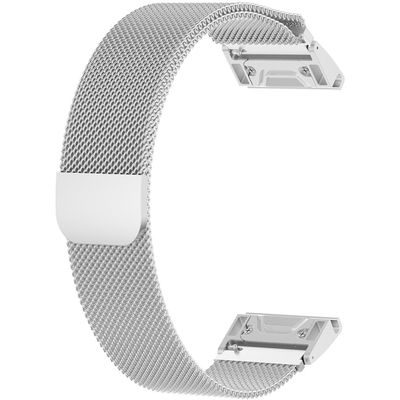Just in Case Garmin Fenix 6 / 6 Pro Milanees Watchband (Silver)