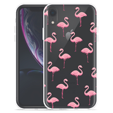 Hoesje geschikt voor iPhone Xr - Flamingo