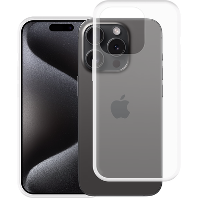 Just in Case iPhone 15 Pro - Soft TPU Case with Necklace Strap - Clear