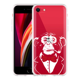Hoesje geschikt voor iPhone SE 2020 - Smoking Chimp