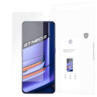 Cazy Tempered Glass Screen Protector geschikt voor Realme GT Neo3 - Transparant