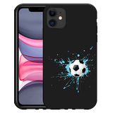 Hoesje Zwart geschikt voor iPhone 11 Soccer Ball