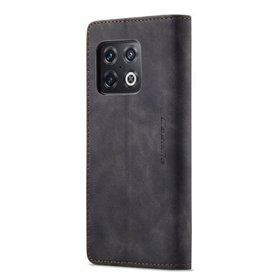 OnePlus 10 Pro Hoesje - CASEME Retro Wallet Case - Zwart