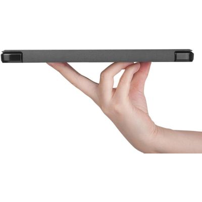 Cazy TriFold Hoes met Penhouder geschikt voor Samsung Galaxy Tab S8+ - Grijs