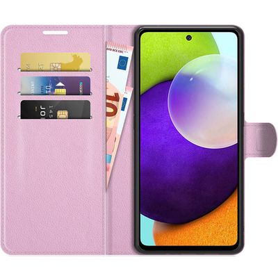 Cazy Portemonnee Wallet Hoesje geschikt voor Samsung Galaxy A73 - Roze