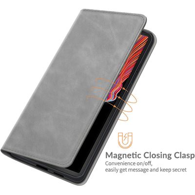 Cazy Wallet Magnetic Hoesje geschikt voor Samsung Galaxy Xcover 5 - Grijs