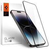 Screen Protector geschikt voor iPhone 14 Pro - Spigen Full Cover Glass - Zwart