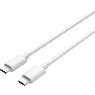 Cazy USB-C naar USB-C Kabel - Korte USB-C Kabel - 20cm - Wit - 3 stuks