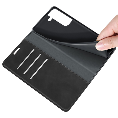 Cazy Wallet Magnetic Hoesje geschikt voor Samsung Galaxy S23 - Zwart