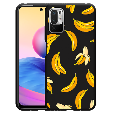 Cazy Hoesje Zwart geschikt voor Xiaomi Redmi Note 10 5G - Banana
