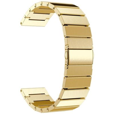 Just in Case Watch Strap Garmin 20mm - Luxe Metal Steel Band - Gold