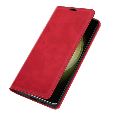 Cazy Wallet Magnetic Hoesje geschikt voor Samsung Galaxy S23+ - Rood