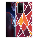 Hoesje geschikt voor Poco F5 Pro Colorful Triangles