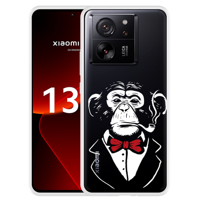 Cazy Hoesje geschikt voor Xiaomi 13T/13T Pro Smoking Chimp