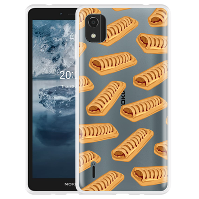 Cazy Hoesje geschikt voor Nokia C2 2nd Edition - Frikandelbroodjes