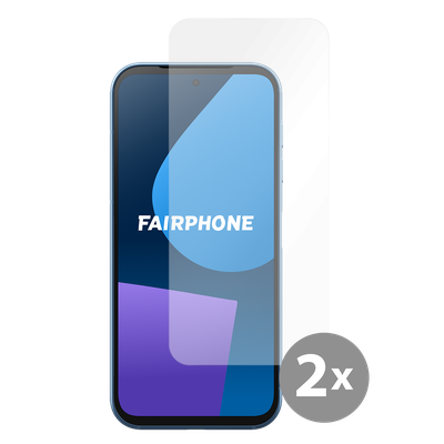 Cazy Tempered Glass Screen Protector geschikt voor Fairphone 5 - Transparant - 2 stuks