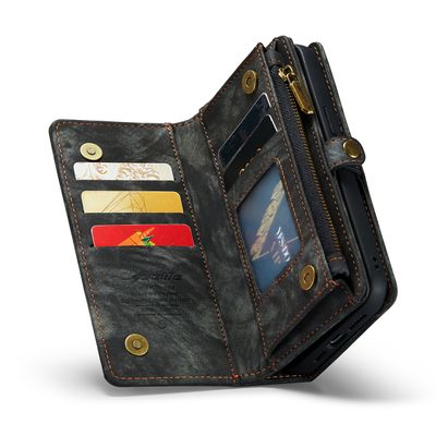 Caseme Case iPhone 15 - Multifunctional Wallet - Black