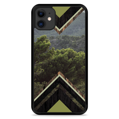 Cazy Hardcase Hoesje geschikt voor iPhone 11 - Forest wood