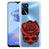 Hoesje geschikt voor Oppo A16/A16s - Red Skull