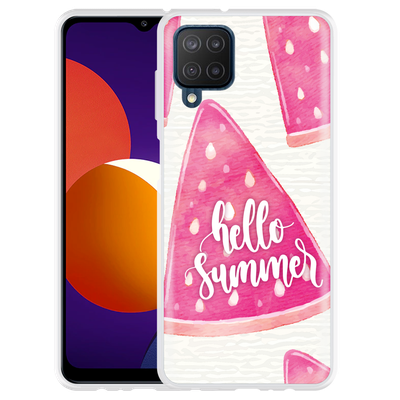 Cazy Hoesje geschikt voor Samsung Galaxy M12 - Summer Melon