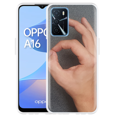 Cazy Hoesje geschikt voor Oppo A16/A16s - Circle Hand Game