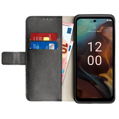 Cazy Hoesje geschikt voor HMD XR21 - Bookcase Classic met Pasjeshouder - Zwart