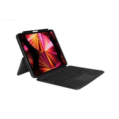 Hoes geschikt voor iPad Pro 11 2021 - Gecko Keyboard Cover 2.0 - QWERTZ - Grijs