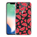 Hoesje geschikt voor iPhone X - Watermeloen