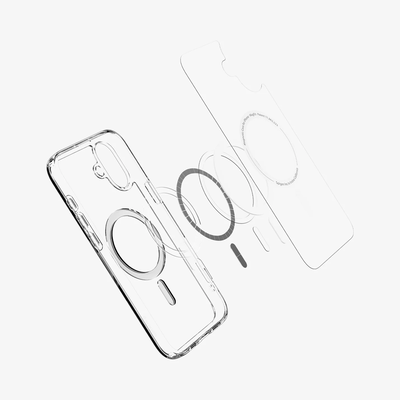 Spigen Hoesje geschikt voor iPhone 16 - Ultra Hybrid MagFit - Transparant