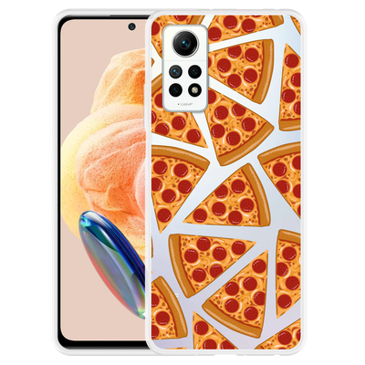 Cazy Hoesje geschikt voor Xiaomi Redmi Note 12 Pro 4G Pizza Party