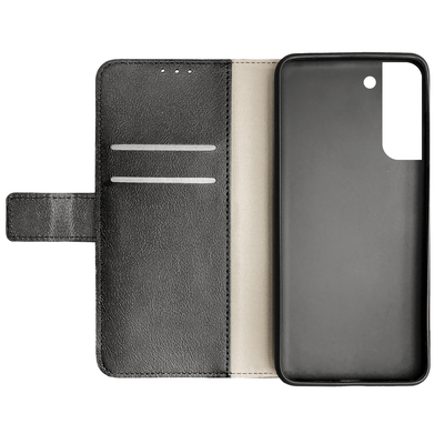 Cazy Wallet Classic Hoesje geschikt voor Samsung Galaxy S22+ - Zwart