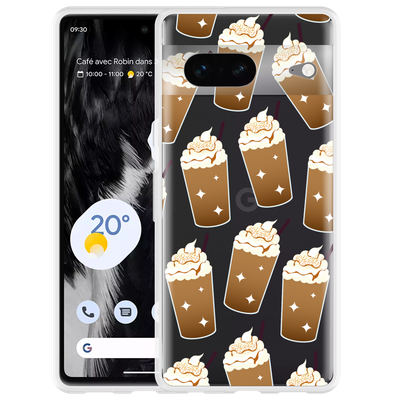 Cazy Hoesje geschikt voor Google Pixel 7 - Frappuccino's