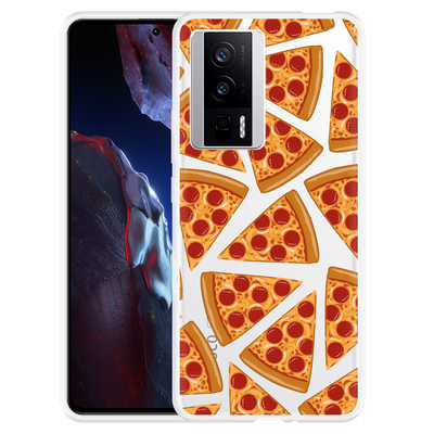 Cazy Hoesje geschikt voor Poco F5 Pro Pizza Party