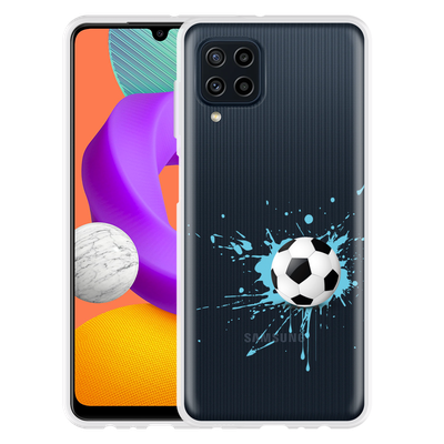 Cazy Hoesje geschikt voor Samsung Galaxy M22 - Soccer Ball