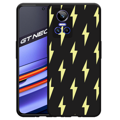 Cazy Hoesje Zwart geschikt voor Realme GT Neo3 Lightning