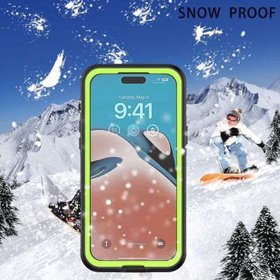 Cazy Waterdicht Hoesje geschikt voor iPhone 15 Pro - Zwart / Groen